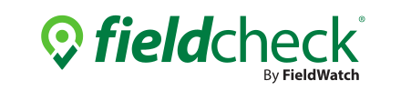 Field Check by Field Watch logo. Green location symbol with checkmark overlay.